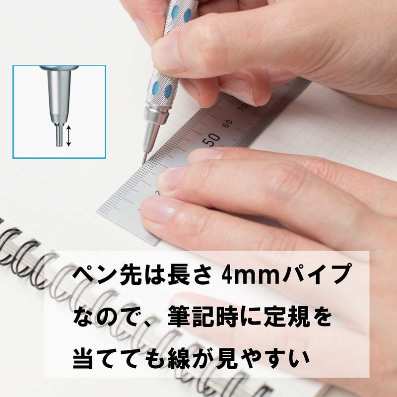 Pentel Graph Gear 1000 Mechanical Drafting Pencil 0.7mm Blue (PG1017) - Image 3